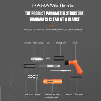 Mini pistola de clavos de acero manual de pistola de clavos de mano de bajo ruido de diseño potente pistola de clavos de hormigón para el hogar de carpintería de fijación de pared remache herramienta - details 5