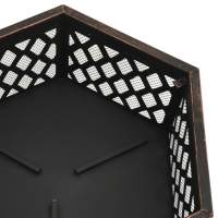 vidaXL Brasero con atizador acero 62x54x56 cm - details 5