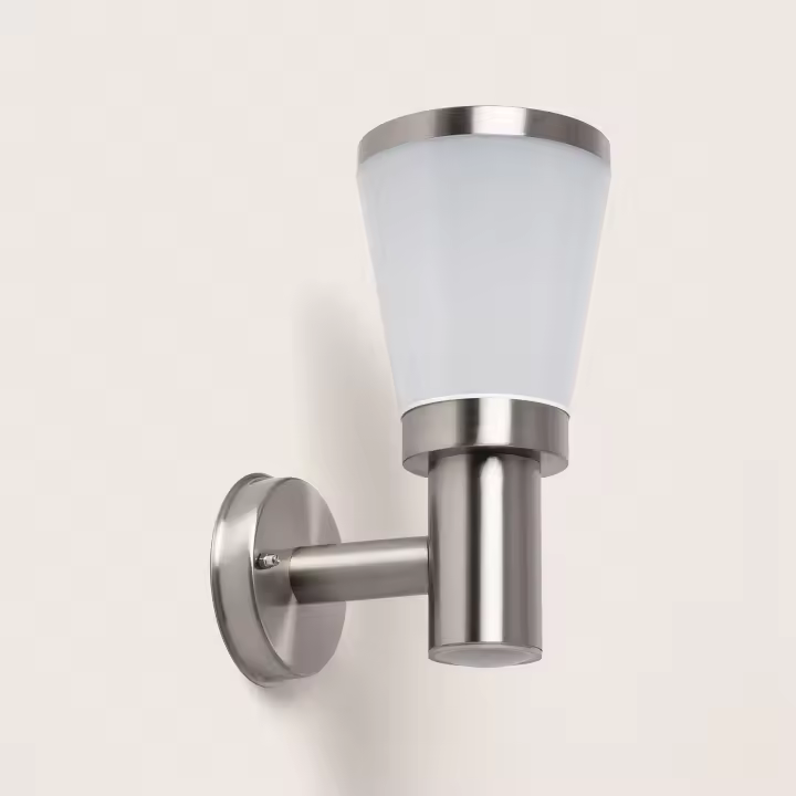 Ledkia Aplique de Pared Exterior Acero Inoxidable Idun Plateado - 1