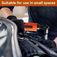 Llave de impacto inalámbrica, herramienta eléctrica recargable de trinquete de ángulo recto de 3/8 pulgadas, 18V,Trinquete recto, llave inglesa, herramienta eléctrica de accionamiento - details 3