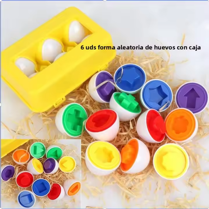 Juguete Educativo Para Bebés Huevo Inteligente Juegos De Alineación De Formas Sorters Montessori Juguetes Para Niños Y Niñas Edad 2-4 Años - 1