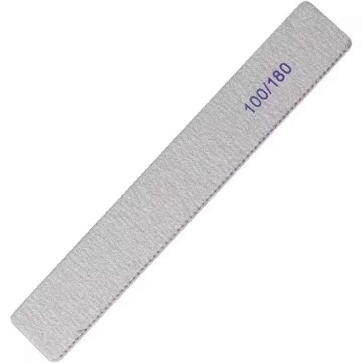 10 Limas de uñas cuadradas de esmeril personalizadas con papel de Lija 100/180 duradero - 1