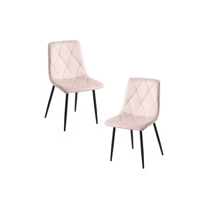 Pack 2 Sillas Lyke Terciopelo - Rosa - 1
