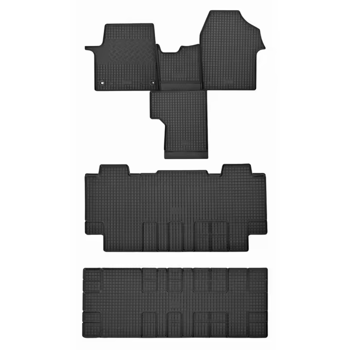 Alfombrillas a medida de goma para OPEL Vivaro C completo con pasillo - 1