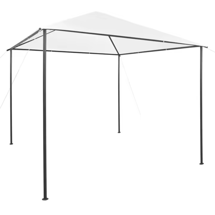 vidaXL Cenador blanco 3x3x2,9 m 180 g/m² - 1