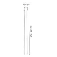Juego De 6 Palillos De Acero Inoxidable Para Barbacoa Y Picnics Al Aire Libre Conjunto De Pajillas Para Asado Camping - details 3