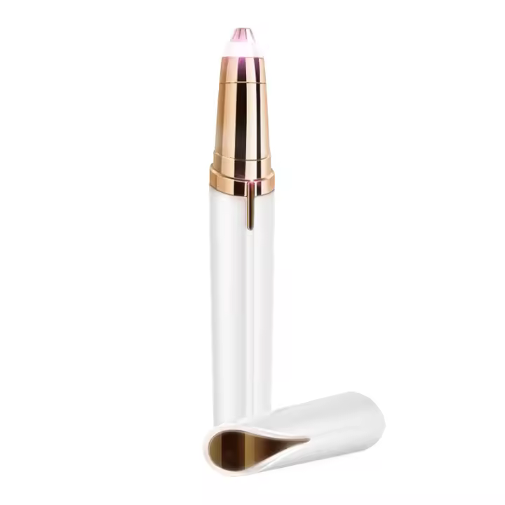 Depiladora de Cejas, afeitadora de Cejas, depilación facial impeachable y Sin Dolor para Mujeres y hambres, recortadora de Vello rápida y fácil (Blanca). Recortadora de Cejas Eléctrica para Mujeres, afeitadora de Cejas automática, depilación, - 1