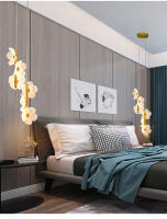 Lámpara Colgante LED Lustre Nordic Para Techo Dormitorio Niños Decoración De Habitación Cepillo De Metal Incluye Bombillas - details 16