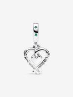 Pandora - Charm Colgante Navideño con forma De Corazón de Doble Bastón de Caramelo-Plata de Lei - details 0