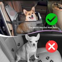 A&M MARBELLA - Asiento de Coche plegable para Perro o Gato ,  Asiento Reforzado para Perros de tamaño Mediano con 4 Correas de sujeción, Robusto e Impermeable Asiento de Coche para Mascotas para Asiento Posterior - details 0