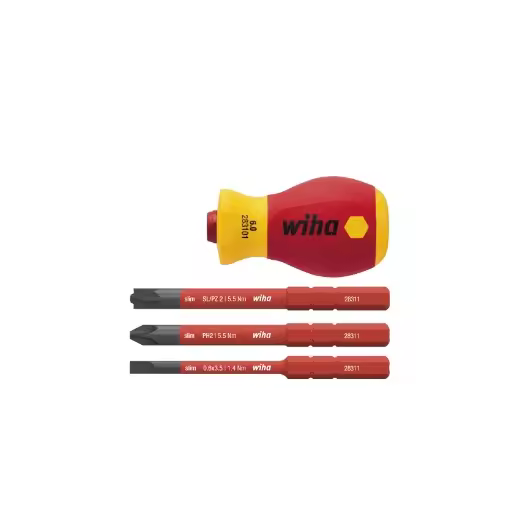 Wiha Juego de destornilladores con portabits electric slimVario® (41230) - 1