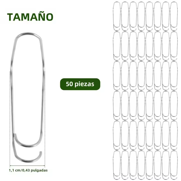 50Pcs Clip De Conexión Para Plantas Y Vines Soporte De Tubo Metálico Para Jardín Cages De Paredes De Plantas Y Verduras - 1