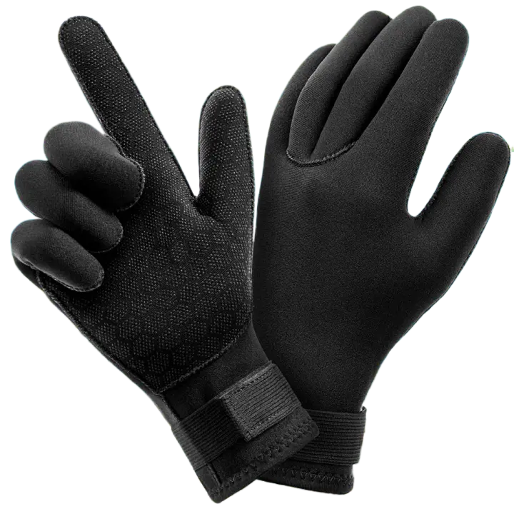 Guantes de buceo para surfear, traje de neopreno térmico antideslizante Flexible de 3mm para pesca submarina, natación y Rafting - 1