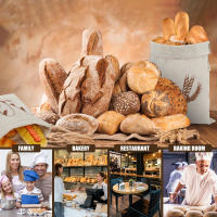 4Pcs Bolsas De Pan De Lino Reutilizables Con Cierre Elástico Bolsa De Almacenamiento De Pan Casero Para Panaderos Cocinas Sin BPA - details 7