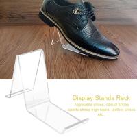 1pc Soporte De Zapatos De Acrílico Transparente Para Exhibición En Tiendas Soporte De Sandalias Y Zapatillas Para Centro Comercial - details 0