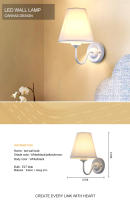 Lámpara De Pared Retro PwwQmm E27 Con Sombrilla De Tela En Cuatro Colores Para Decoración De Dormitorio Y Sala De Estar - details 0