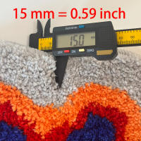 Alfombra De Baño Suave Con Elemento De Letra Sonrisa Tapete De Nubes Tejido De Poliéster Antideslizante Y Resistente Al Desvanecimiento Para Habitación De Invierno - details 8