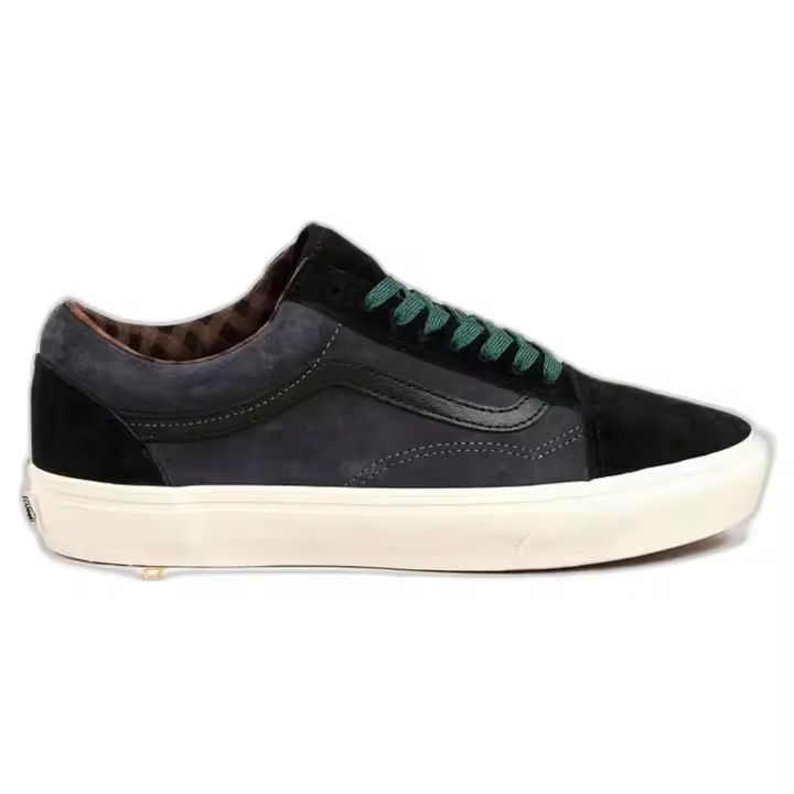 Calzado Vans modelo Old Skool Pig Suede Plaid Gray/Black en color Multicolor - 1