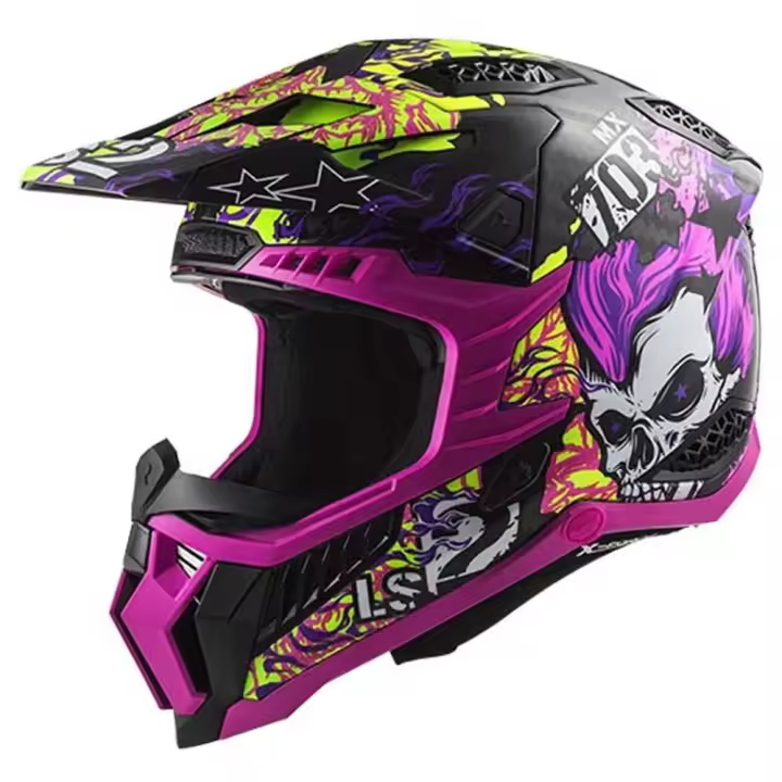 Ls2 Casco Off-road Mx703 Carbon X-force Fireskull - 1
