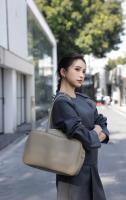 Bolso De Hombro Para Mujer En Cuero Genuino Split Tamaño Grande Color Marrón Y Negro Estilo De Lujo Y Moda Bolso Cruzado - details 29