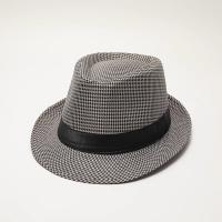 Sombrero Houndstooth Británico Para Hombres Y Mujeres Casual Estilo De Jazz Para Escenario Y Fiestas Material Poliéster - details 5