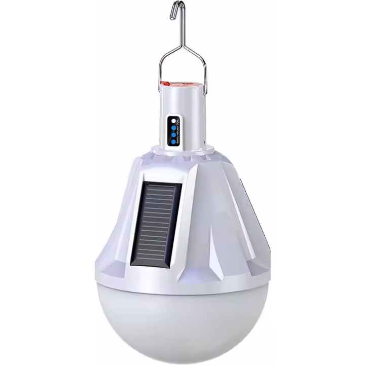 Luz solar Bombilla LED solar, recargable por USB, lámpara de Luz con Energía Solar, lámpara Colgante para Extera, lámpara de control remoto, iluminación impermeable para Jardín, patio, camping, lámpara de pared para Exteriores Starlight - 1