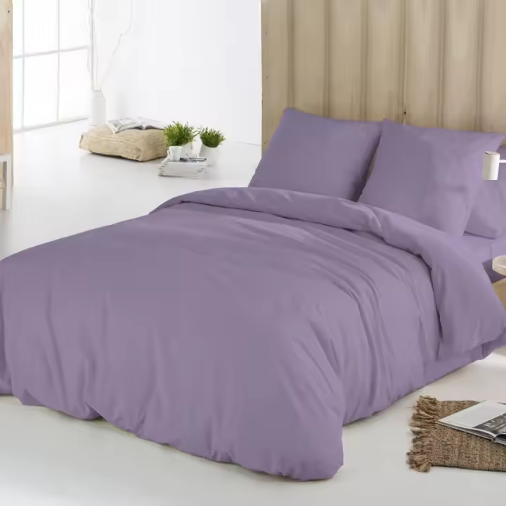 ICEHOME - Funda Nórdica Lisa 100 % Microfibra Ecológica - Ultrasuave, Transpirable y Libre de Arrugas - Funda Nórdica + Funda de almohada lisas - Compatible con todas las camas y estaciones. - 1