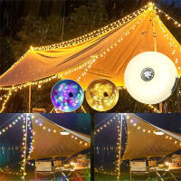 Luz De Tenda Recargable 10M 3-en-1 Para Camping Con Luz RGB Y Cálida 8 Modos Luz De Hadas LED Para Exteriores E Interiores - details 6