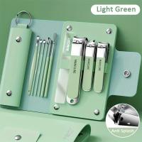 Juego Profesional De 10 Piezas De Tijeras Para Uñas Viajero Adecuado Para Manicura Y Pedicura Incluye Cuchara Para Oídos Kit De Aseo - details 9