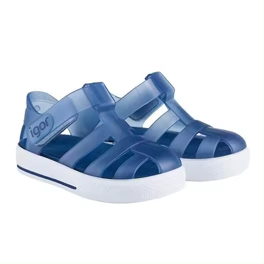 Sandalias Igor Star cangrejeras Igor azul marono cierre velcro made in Spain - 1