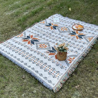 Carpet Bohemio Para Picnic Alfombra De Playa Portátil Para Camping Y Uso Doméstico Tapete De Sofá Tejido Poliéster 100% - details 7