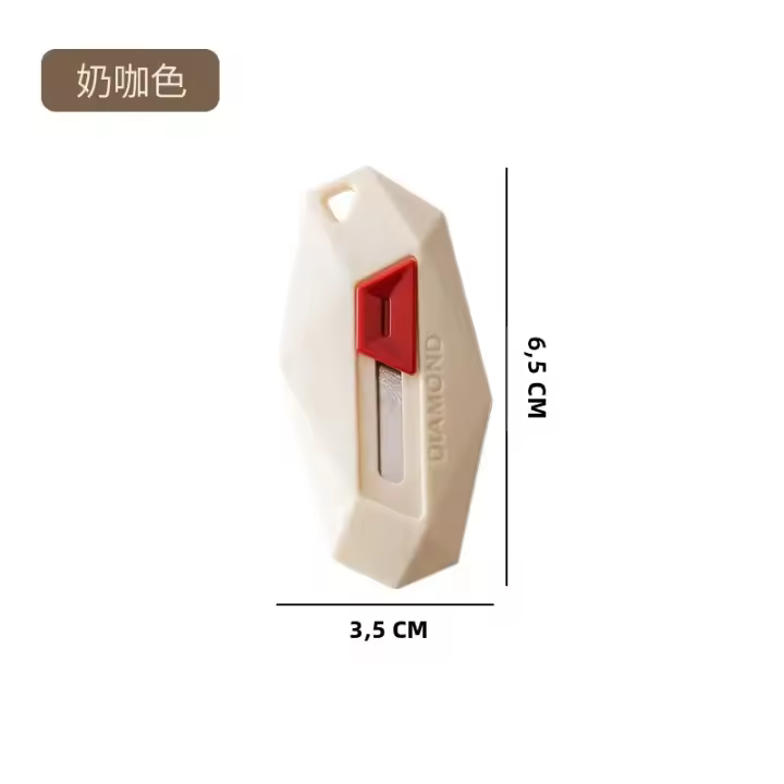 Cuchillo De Seguridad Con Diseño De Diamante Corte Redondo Magnético Para Abrir Cajas Y Paquetes Herramienta De Uso General - 1