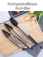 Pinza De BBQ De Silicona Y Acero Inoxidable Para Cocina 7/9/12 Pulgadas Clip Para Alimentos Tongs Para Pan Y Carne - details 0