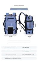 Mochila unisex de senderismo de gran capacidad con correas ajustables y compartimento para zapatos, ideal para acampar al aire libre, para la universidad, para el trabajo, apta para portátiles de 16 pulgadas y libros. - details 1