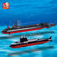 Bloques De Construcción DIY Creativo Serie Militar Submarino Modelo De Submarino Nuclear Para Jóvenes Y Adultos - details 0