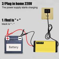 Cargador De Batería De Coche 12V 2A Reparación Pulsada Potencia 220V LED Pantalla Para Baterías De Agua Y Secas Moto Y Camión - details 5