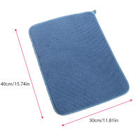 Alfombrilla De Secado De Platos Microfibra Absorbente No Eslipiente Resistente Al Calor Tamaño 30x40cm Para Armario - details 21