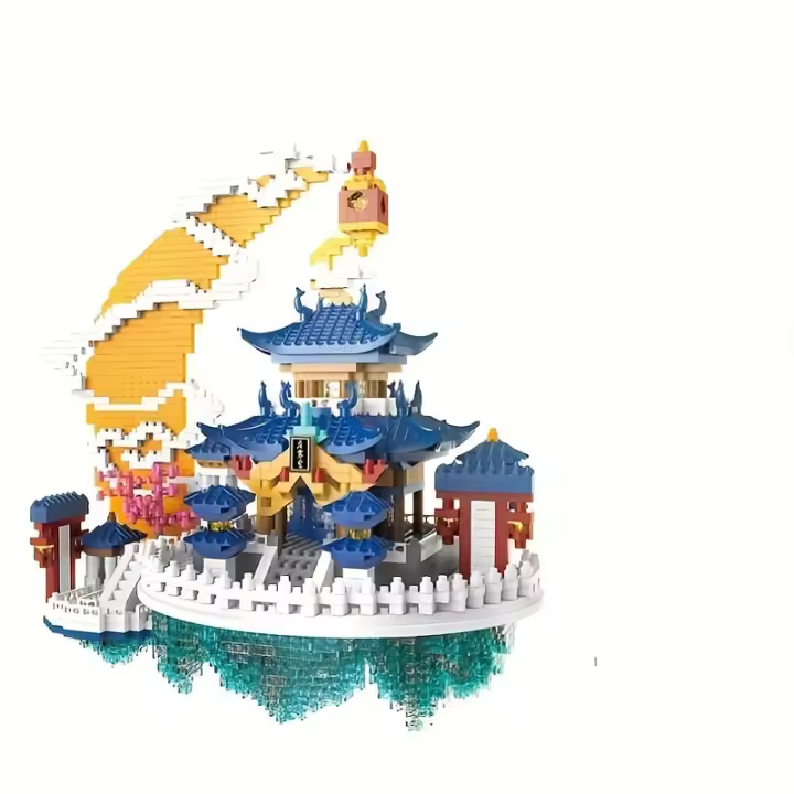 Juguetes de construcción del Palacio guanghan, juguetes creativos de montaje de pequeñas partículas del Palacio de la luna - 1