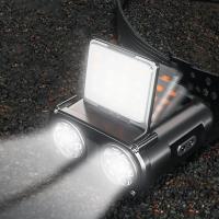 Linterna Frontal LED Recargable Con Sensor Para Caza Pesca Y Camping Luz Potente Impermeable Con Clip Para Gorra Torcha Táctica - details 9