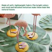 60Pcs Hojas De Palma Tropicales Artificiales Para Fiesta Hawaiian Luau Verano Decoración De Selva Tema De Fiesta Boda Cumpleaños Decoración De Mesa Para Hogar - details 6