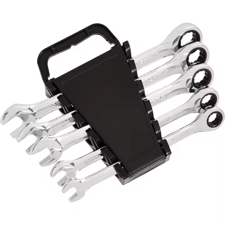 Juego de 5 llaves de trinquete plegables, Sistema Métrico - 1