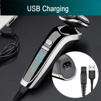 Afeitadora Electrica Hombre El juego de aseo inalámbrico resuelve todas sus necesidades de aseo personal. Experimente un afeitado suave y al ras con las cuchillas y láminas de acero inoxidable hipoalergénicas de última generación que están diseñadas espec - details 7