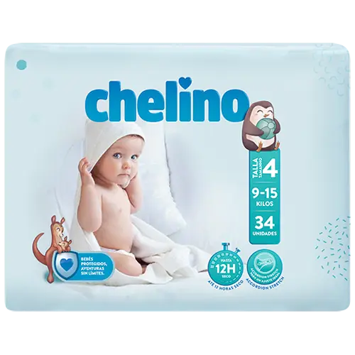 Chelino Love Pañal Talla 4 9-15Kg 34 Unidades - 1