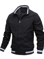 Chaqueta Deportiva Informal para Hombre – Estilo Safari Transpirable, Color Sólido con Detalle de Rayas, Moda Primavera-Verano 2024 - details 2
