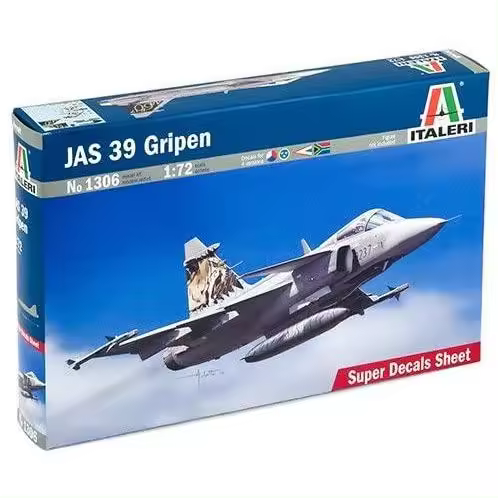 Italeri 1306S - Maqueta de avión  JAS 39 Gripen. Escala 1/72 - 1