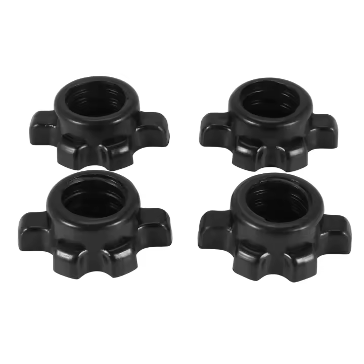 Barra de mancuernas de 4 piezas, tuerca, tornillo giratorio, abrazadera, levantamiento de pesas, accesorios de equipos de Fitness - 1