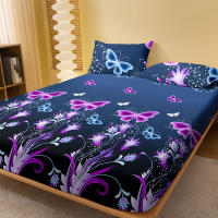 Sábana Individual Con Patrón De Sueños Encantadores 100% Poliéster Envoltura De Cama Con Estampado Para Dormitorio Sin Almohadillas - details 1
