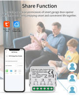 Controlador Inteligente De Puerta De Garaje Tuya Con WiFi Y Zigbee Asistente De Voz Alexa Google Home Yandex Switch Módulo Para Aplicación Smart Life - details 3