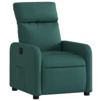 vidaXL Sillón reclinable de tela Gris claro, Gris oscuro, Negro Sillon Dormitorio Sillon Comodos Silla Relax Sillón Sofá - details 2