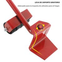 Dolly De Muebles Resistentes Con Ruedas 880LB Herramienta De Levantamiento Y Desplazamiento Fácil Rollos Grandes Para Muebles - details 8